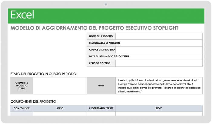 Aggiornamento del progetto esecutivo di Stoplight